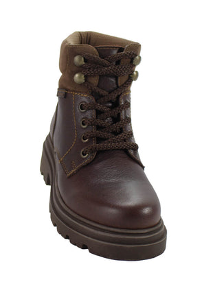 BOTIN CASUAL DE PIEL PARA NIÑA COLOR CAFÉ COQUETA 434000X