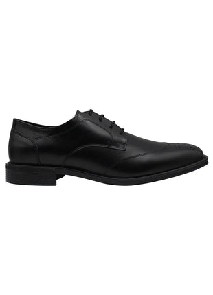ZAPATOS DE VESTIR DE PIEL PARA HOMBRE COLOR NEGRO LEON 212