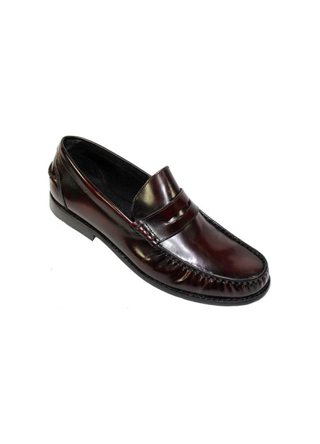 Mocasín de piel café para hombre León 1212