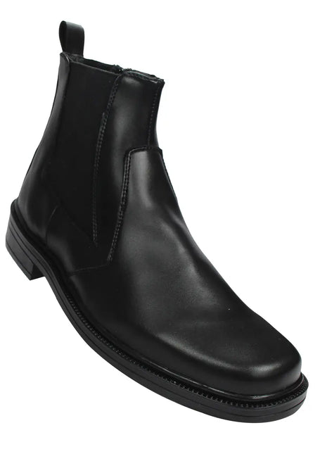 BOTAS HOMBRE PIEL NEGRO LEON 13012NEGRO