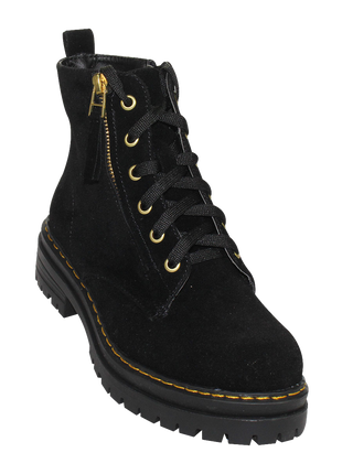 BOTIN CASUAL MUJER PIEL NEGRO MILAGROS 18218