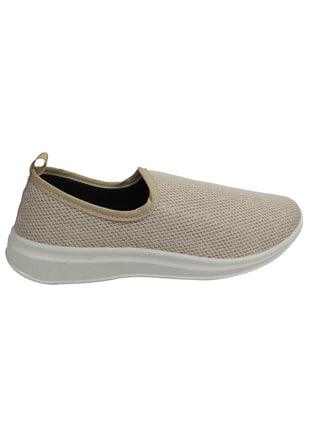 TENIS MUJER TEXTIL BEIGE LEON 319
