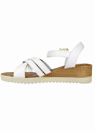 SANDALIAS MUJER SINTÉTICO BLANCO LEON 418BLANCO