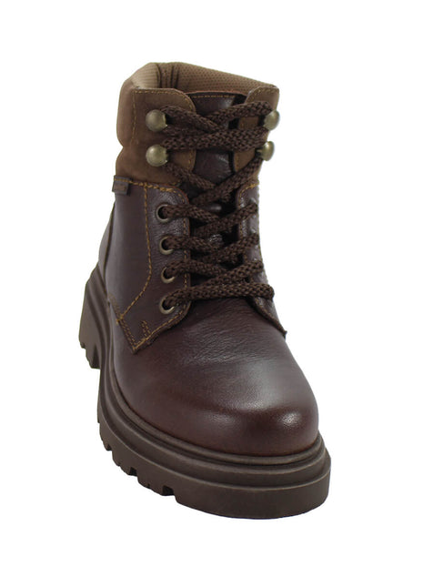 BOTIN CASUAL DE PIEL PARA NIÑA COLOR CAFÉ COQUETA 434000X