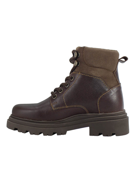 BOTIN CASUAL DE PIEL PARA NIÑA COLOR CAFÉ COQUETA 434000X