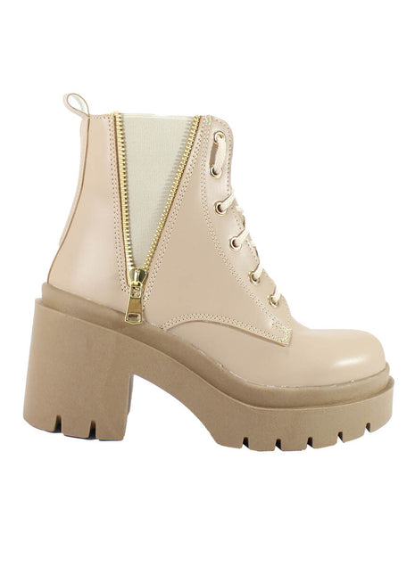 BOTIN CASUAL MUJER SINTÉTICO LEON 503NEGRO