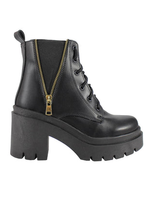 BOTIN CASUAL MUJER SINTÉTICO LEON 503NEGRO