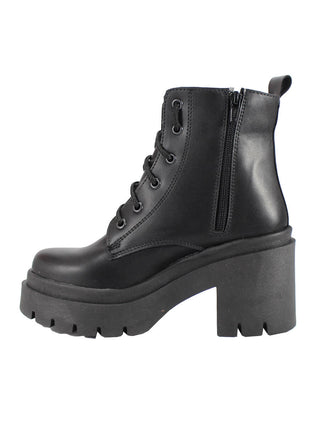 BOTIN CASUAL MUJER SINTÉTICO LEON 503NEGRO
