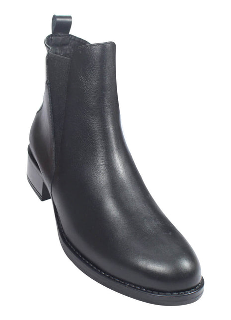 BOTIN CASUAL MUJER PIEL NEGRO LEON 532