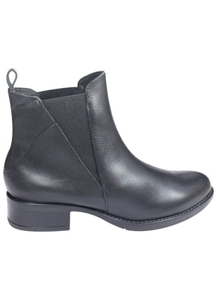BOTIN CASUAL MUJER PIEL NEGRO LEON 532