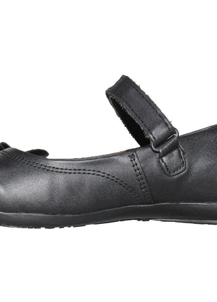 ZAPATO ESCOLAR DE NIÑA DE PIEL NEGRO COQUETA 55915A