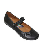 ZAPATO ESCOLAR DE NIÑA DE PIEL NEGRO COQUETA 55915A