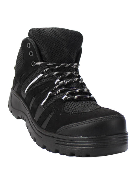 Botas De Trabajo De Hombre Sintético Negro Marca Leon 2048