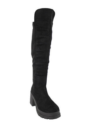 30% OFF OUTLET BOTAS ALTAS MUJER SINTÉTICO NEGRO LEON 74NEGRO