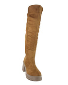 BOTAS ALTAS MUJER SINTÉTICO CAFÉ LEON 74MELLE
