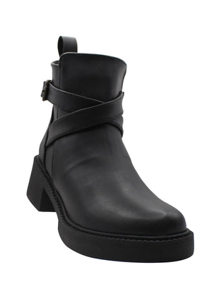 BOTIN CASUAL SINTÉTICO PARA MUJER COLOR NEGRO LEON 442