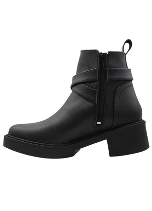 BOTIN CASUAL SINTÉTICO PARA MUJER COLOR NEGRO LEON 442