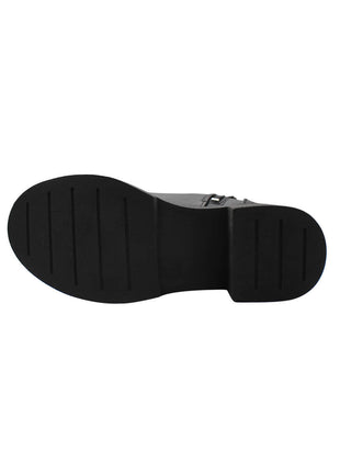 BOTIN CASUAL SINTÉTICO PARA MUJER COLOR NEGRO LEON 442
