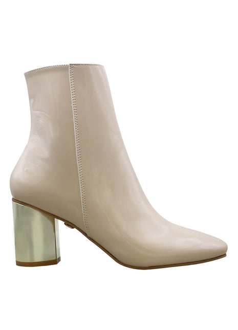 BOTIN VESTIR SINTÉTICO PARA MUJER COLOR AVENA LEON 6780