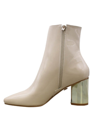 BOTIN VESTIR SINTÉTICO PARA MUJER COLOR AVENA LEON 6780