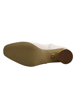 BOTIN VESTIR SINTÉTICO PARA MUJER COLOR AVENA LEON 6780