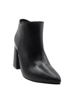 BOTIN VESTIR SINTÉTICO PARA MUJER COLOR NEGRO LEON 7000