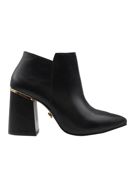 BOTIN VESTIR SINTÉTICO PARA MUJER COLOR NEGRO LEON 7000