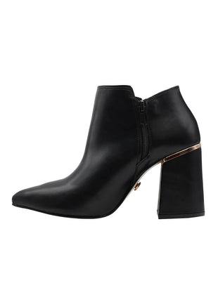 BOTIN VESTIR SINTÉTICO PARA MUJER COLOR NEGRO LEON 7000
