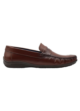 MOCASINES DE PIEL PARA HOMBRE COLOR CAFÉ LEON 114BRANDY