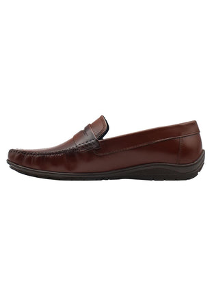 MOCASINES DE PIEL PARA HOMBRE COLOR CAFÉ LEON 114BRANDY