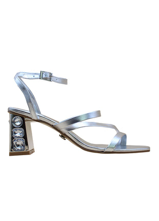 SANDALIAS DE VESTIR Y FIESTA MUJER SINTÉTICO PLATA LEON 5399