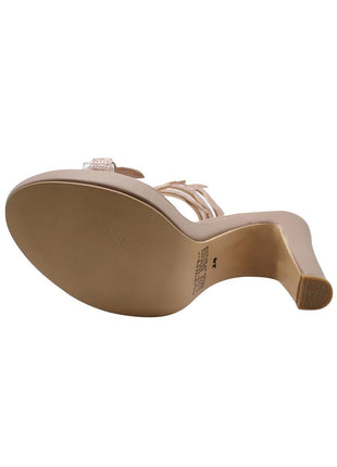 SANDALIAS DE VESTIR MUJER SINTÉTICO BEIGE LEON 344308