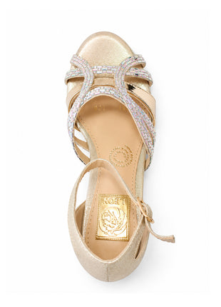 SANDALIAS DE VESTIR MUJER SINTÉTICO ORO LEON 35031
