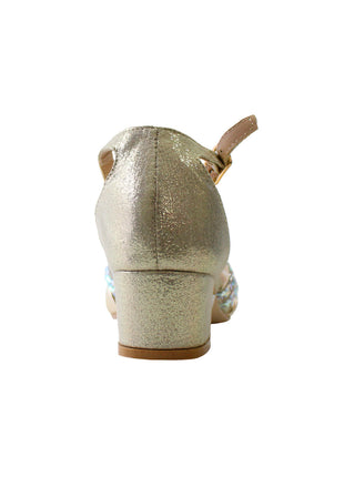 SANDALIAS DE VESTIR MUJER SINTÉTICO ORO LEON 35031