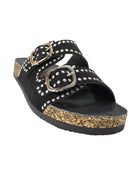 SANDALIA CASUAL DE MUJER SINTETICO NEGRO MARCA LEON 2671901