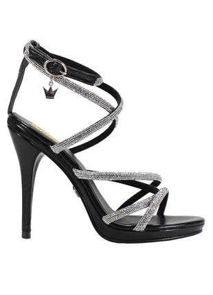 SANDALIAS DE VESTIR Y FIESTA MUJER SINTÉTICO NEGRO LEON 92135