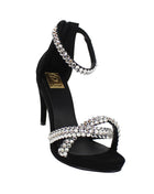 SANDALIAS DE VESTIR Y FIESTA MUJER NOBUK NEGRO LEON 92140NEGRO
