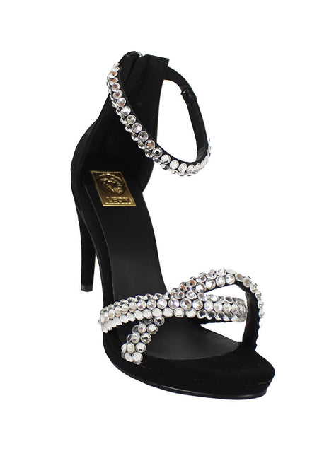 SANDALIAS DE VESTIR Y FIESTA MUJER NOBUK NEGRO LEON 92140NEGRO