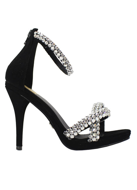 SANDALIAS DE VESTIR Y FIESTA MUJER NOBUK NEGRO LEON 92140NEGRO