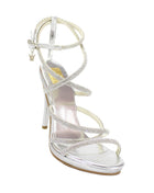SANDALIAS DE VESTIR Y FIESTA MUJER SINTÉTICO PLATA LEON 92135