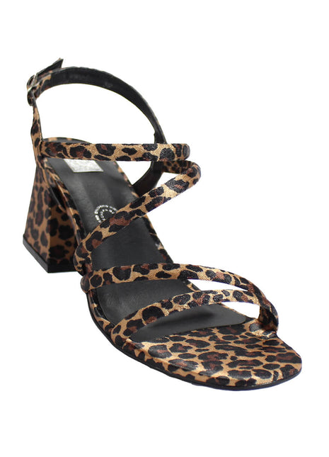 SANDALIAS DE VESTIR Y FIESTA MUJER SINTÉTICO CAFÉ LEON 8715