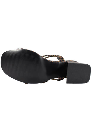 SANDALIAS DE VESTIR Y FIESTA MUJER SINTÉTICO CAFÉ LEON 8715