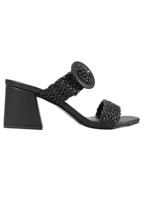 SANDALIAS MUJER SINTÉTICO NEGRO LEON 8719NEGRO