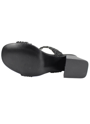 SANDALIAS MUJER SINTÉTICO NEGRO LEON 8719NEGRO