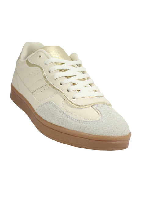 TENIS CASUAL DE MUJER SINTÉTICO BEIGE MARCA GOSH 2931Y01