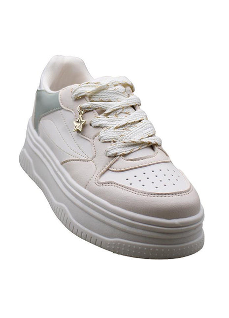 TENIS MUJER SINTÉTICO BLANCO LEON 025LATTE