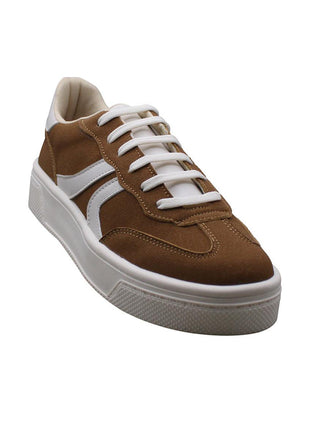 TENIS MUJER SINTÉTICO CAFÉ LEON J600