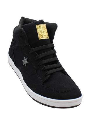 TENIS HOMBRE SINTÉTICO NEGRO LEON NSC37
