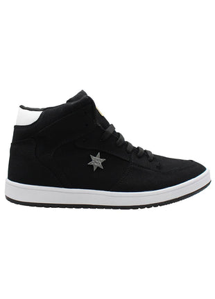 TENIS HOMBRE SINTÉTICO NEGRO LEON NSC37