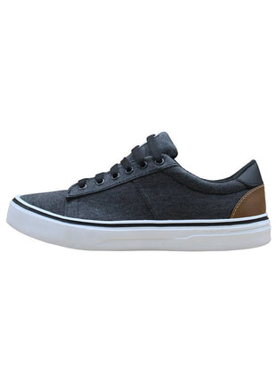 TENIS HOMBRE LONA GRIS LEON NS21